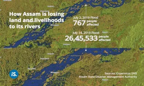 कैसे असम अपनी नदियों के जरिए जमीन, जीवन और आजीविका खो रहा है?